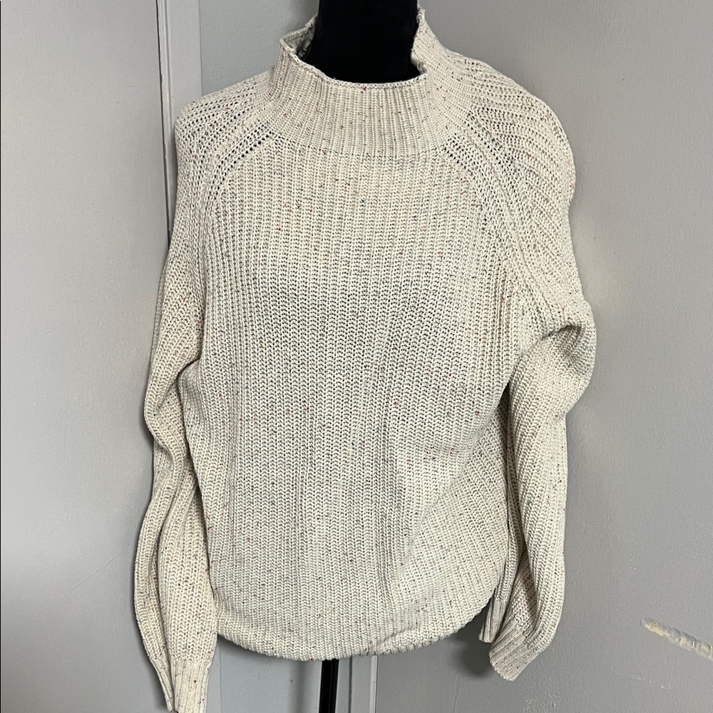Style & Co. Cream Turtleneck Sweater